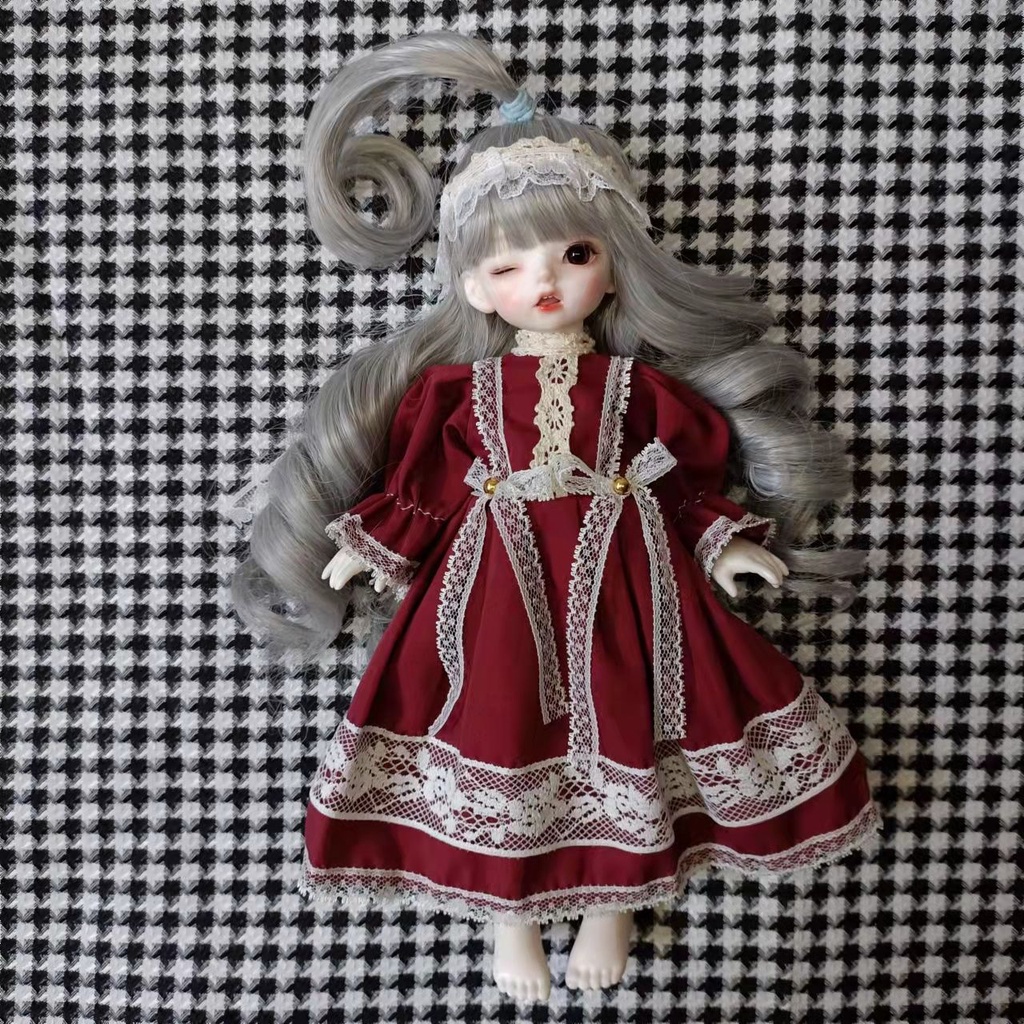 Đầm Lolita 6 Điểm Xinh Xắn Cho Búp Bê bjd 30cm 6.28 30cm