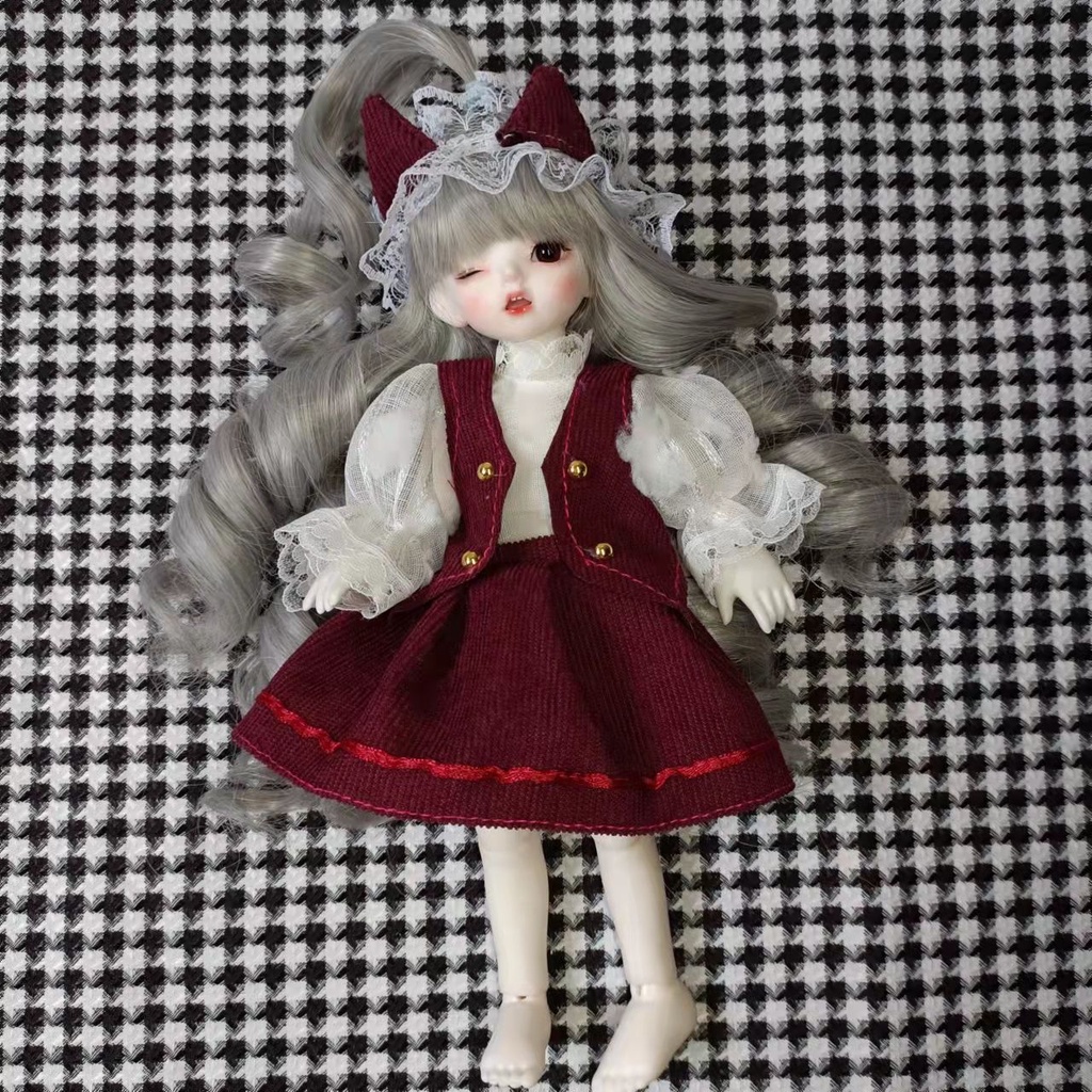 Đầm Lolita 6 Điểm Xinh Xắn Cho Búp Bê bjd 30cm 6.28 30cm