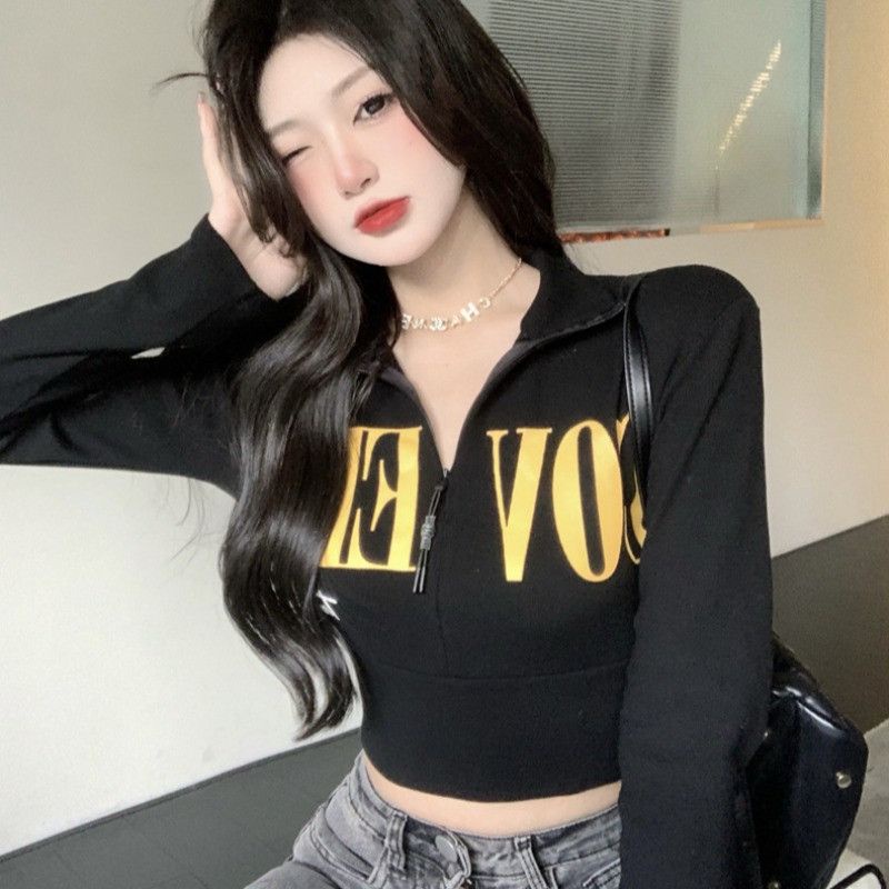 Jiashucheng Áo Sơ Mi Ngắn Phong Cách Ngọt Ngào Siêu Đẹp Thời Trang Xuân Thu Cho Nữ