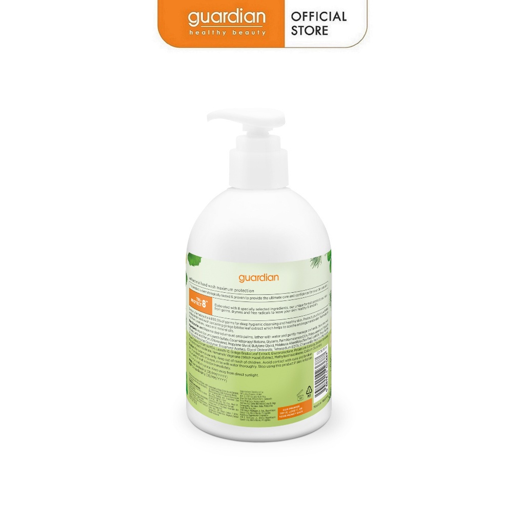 Nước Rửa Tay Sạch Khuẩn Guardian Antibacterial Handwash Maximun Protection Bảo Vệ Tối Ưu 500ml