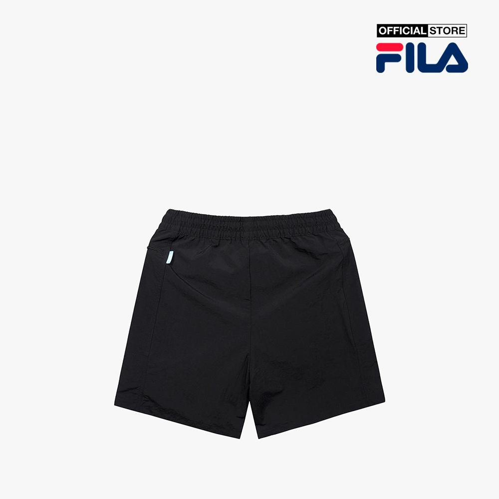 FILA - Quần shorts unisex ống rộng lưng thun hiện đại FW2HPF1058X-BLK