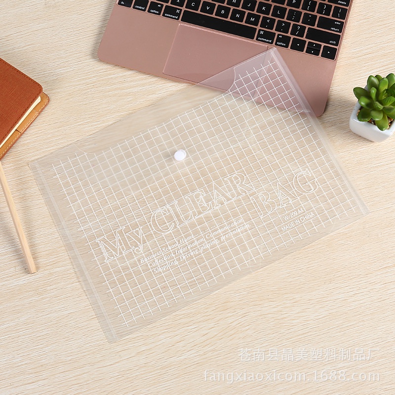 Bìa đựng tài liệu văn phòng phẩm giá sỉ A4 my clear bag trong suốt - Túi đựng tài liệu giấy a4 - Mixi Store