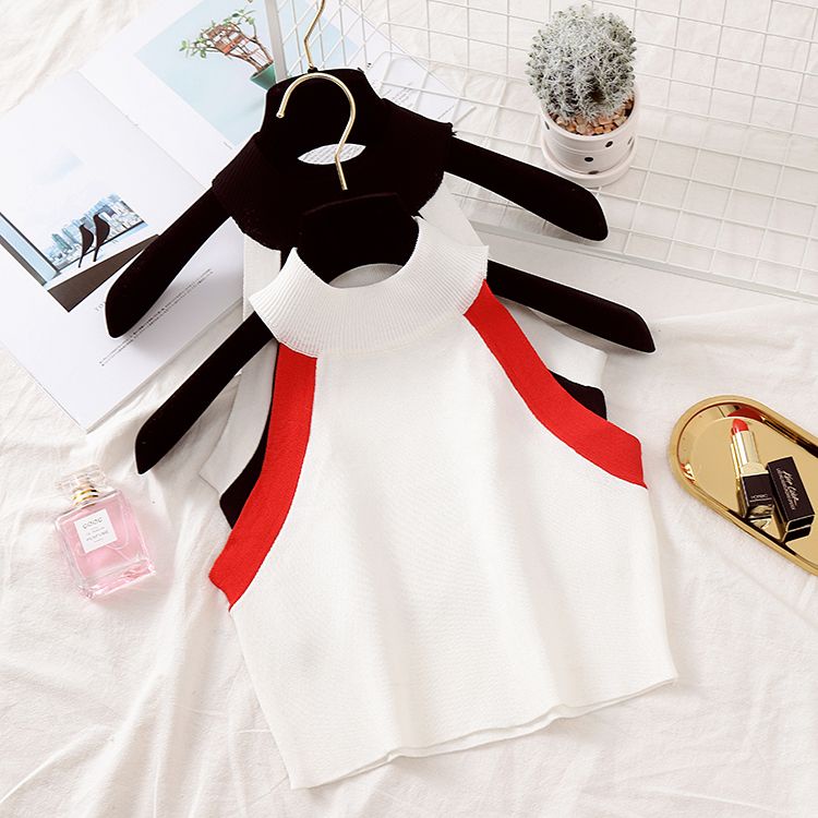 Jiashucheng Áo Hai Dây Ôm Dáng Màu Sắc Thời Trang Mùa Hè Quyến Rũ Cho Nữ