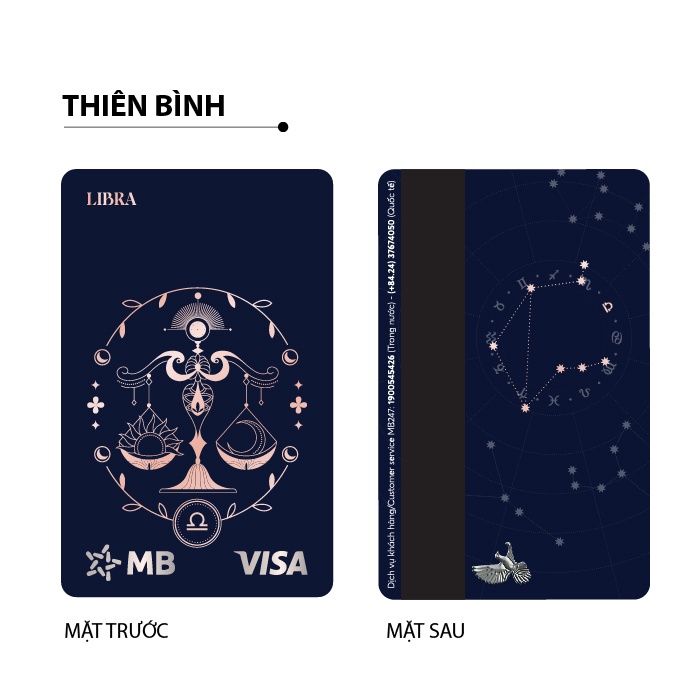 Bộ sưu tập thẻ MB Hi Visa Collection - 12 Cung hoàng đạo