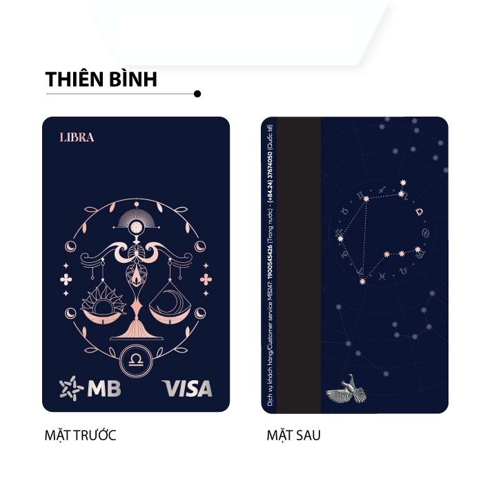 Bộ sưu tập thẻ MB Hi Visa Collection - 12 Cung hoàng đạo