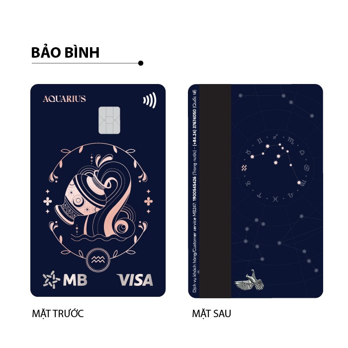 Bộ sưu tập thẻ MB Hi Visa Collection - 12 Cung hoàng đạo