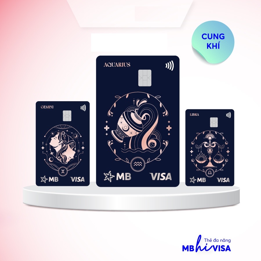 Bộ sưu tập thẻ MB Hi Visa Collection - 12 Cung hoàng đạo