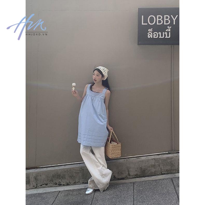 Đầm Ngắn Hai Dây Mẫu Mới 2023 Phong Cách Pháp Thời Trang Mùa Hè Cho Nữ