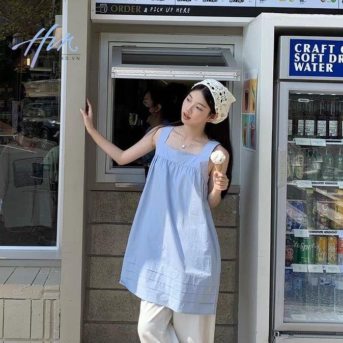 Đầm Ngắn Hai Dây Mẫu Mới 2023 Phong Cách Pháp Thời Trang Mùa Hè Cho Nữ