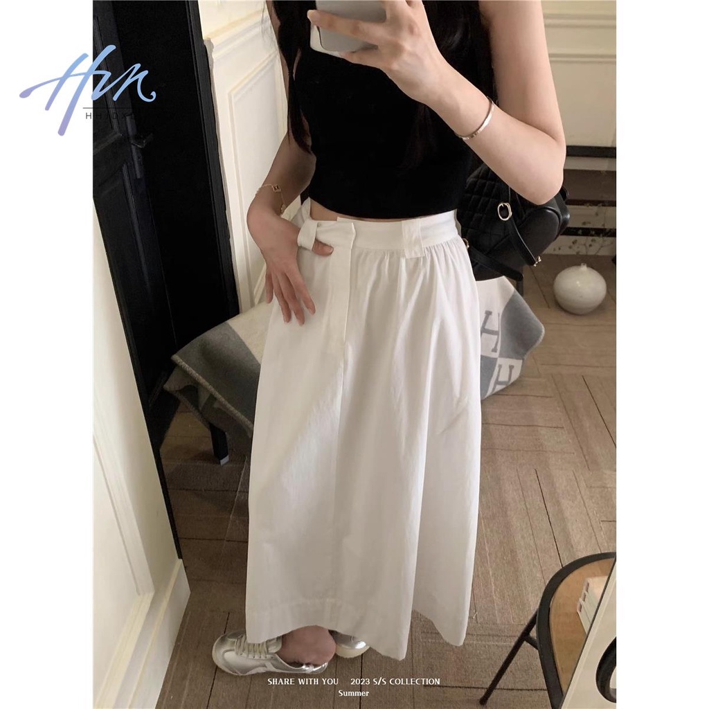 Set Chân Váy Chữ a Và Áo Thun Cộc Tay Giả Hai Lớp Thời Trang Cho Nữ