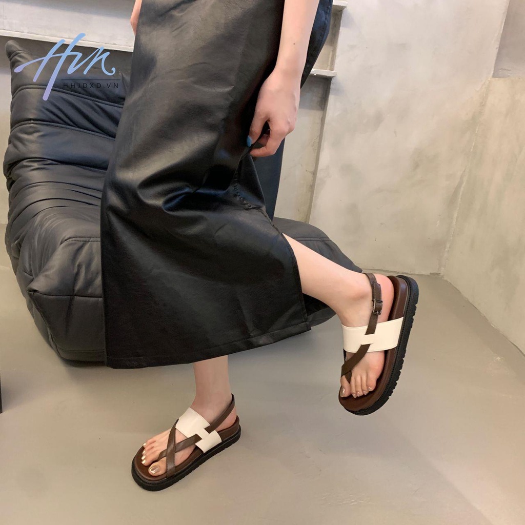 Giày Sandal Mềm Đế Bằng Phong Cách Retro Pháp Thời Trang Xuân Hè 2023 Cho Nữ