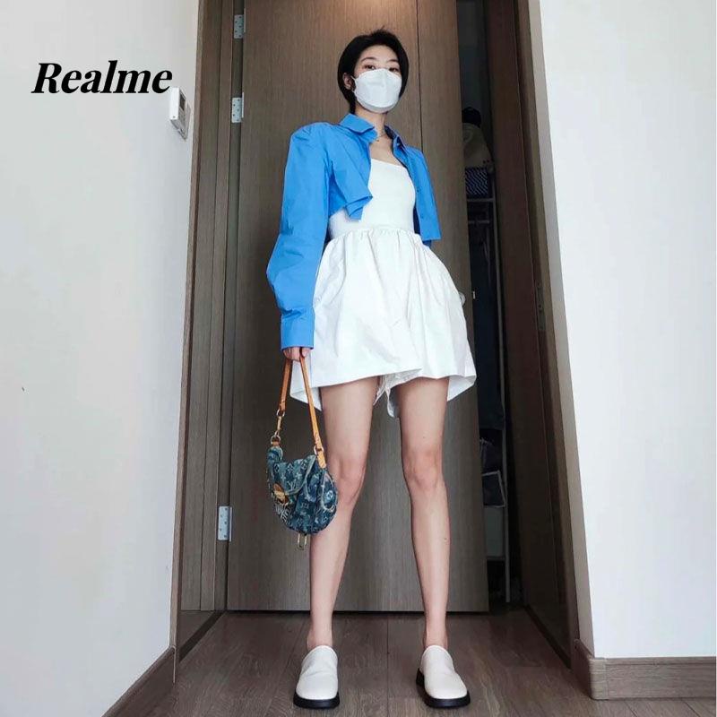 Bộ Đồ Hai Mảnh Thời Trang Mùa Hè Cá Tính Phong Cách Hồng Kông Cho Nữ