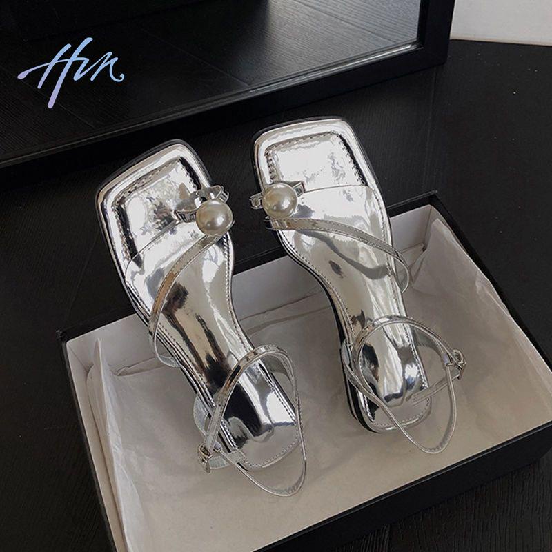 Sandal Cao Gót Mũi Vuông Phong Cách Mới 2023 Cho Nữ