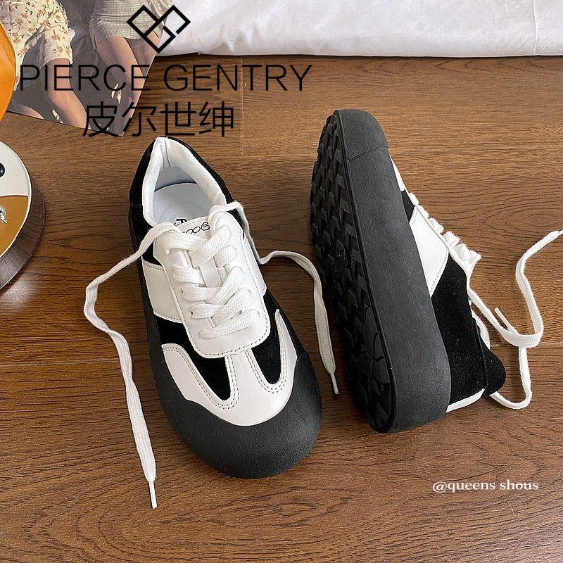 Giày Thể Thao Đế Bằng Màu Trắng Phong Cách Mới Mùa Hè Cho Nữ