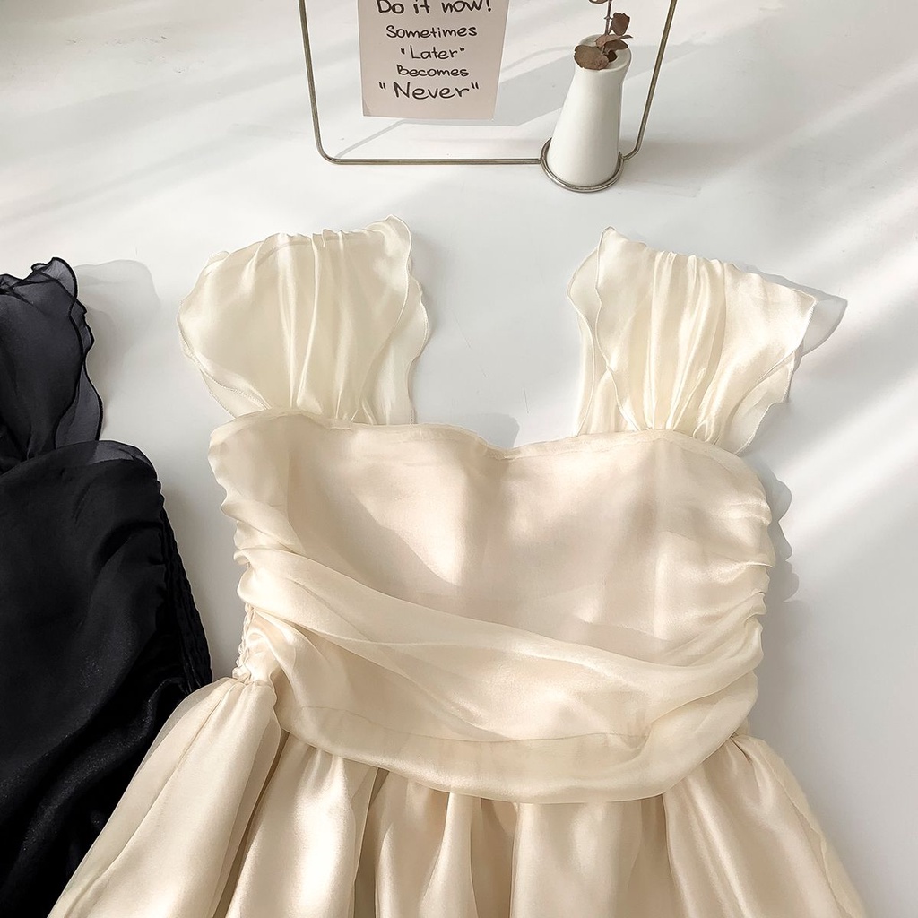 Áo Chiffon Tay Ngắn Cổ Vuông Thời Trang Mùa Hè 2023 Dành Cho Nữ