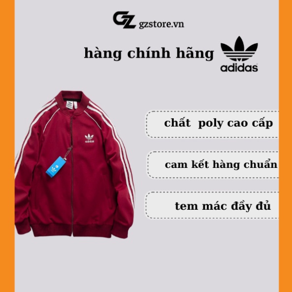 Áo khoác thể thao Adidas 3 sọc chính hãng nam nữ chất liệu umi poly co dãn cao cấp chuẩn form GZSTORE 205 - Luna store