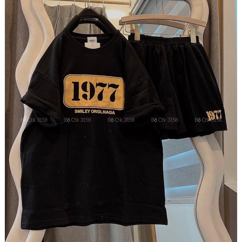 Sét Bộ Đùi Nữ Form Rộng Unisex 3158 Cotton Khô 1977 HĐ2