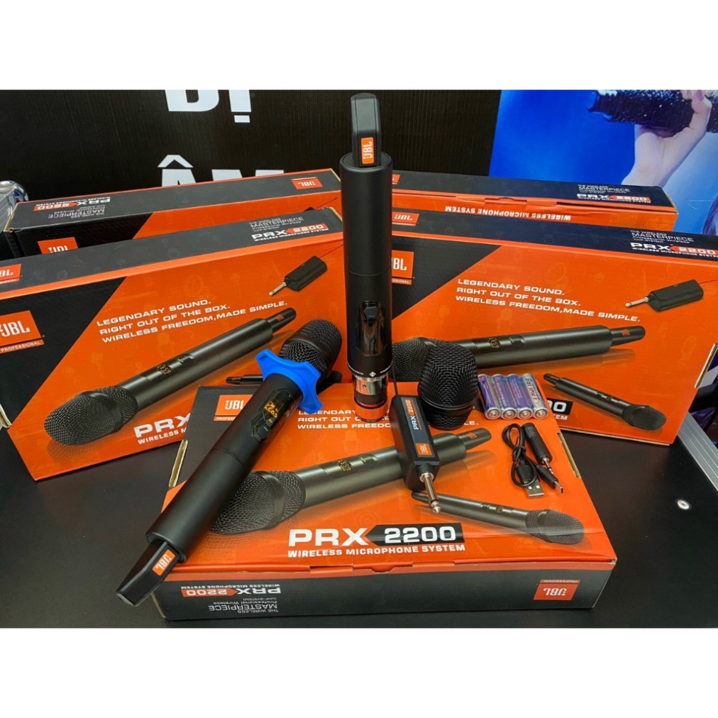 Micro Karaoke Không Dây JBL PRX 2200: Thiết Kế Sang Trọng, Độ Nhạy Cao, Bắt Sóng Xa.
