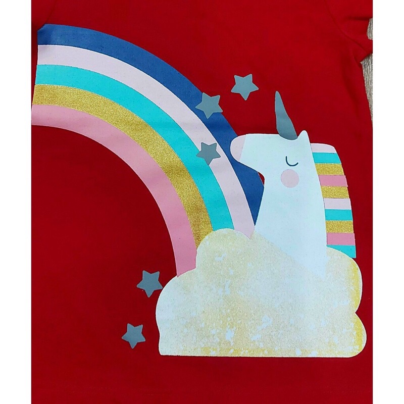 Áo Thun Cộc Tay Bé Gái 100% Cotton size 16-40kg