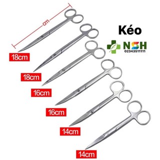❤️ Kéo y tế thẳng 2 đầu nhọn kéo y tế kéo cắt thuốc thẳng hai đầu nhọn 10cm 12cm 14cm 16cm 18cm 20cm