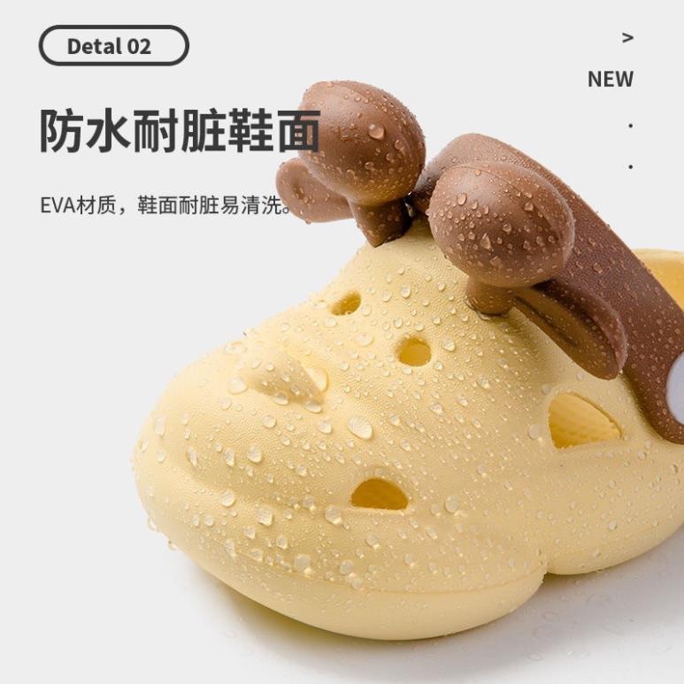 Dép croos cho bé 2-5 tuổi có quai và đế chống trượt hình hươu Melittdeer