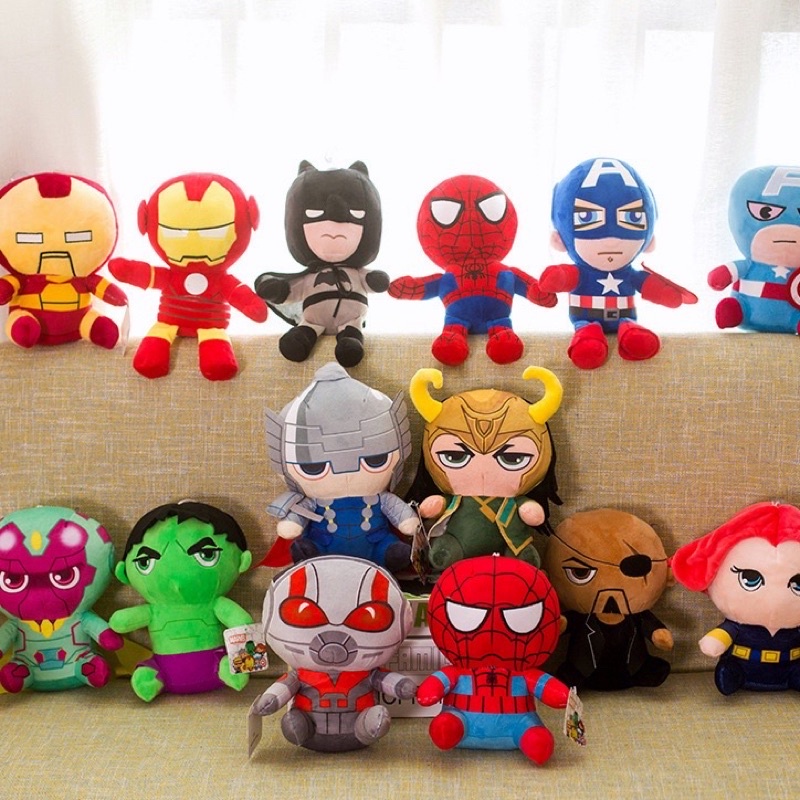 💥15 mẫu💥 Siêu anh hùng nhồi bông mini nhiều mẫu 💥 Búp bê siêu nhân nhí cho bé, gấu bông người nhện batman superman hulk