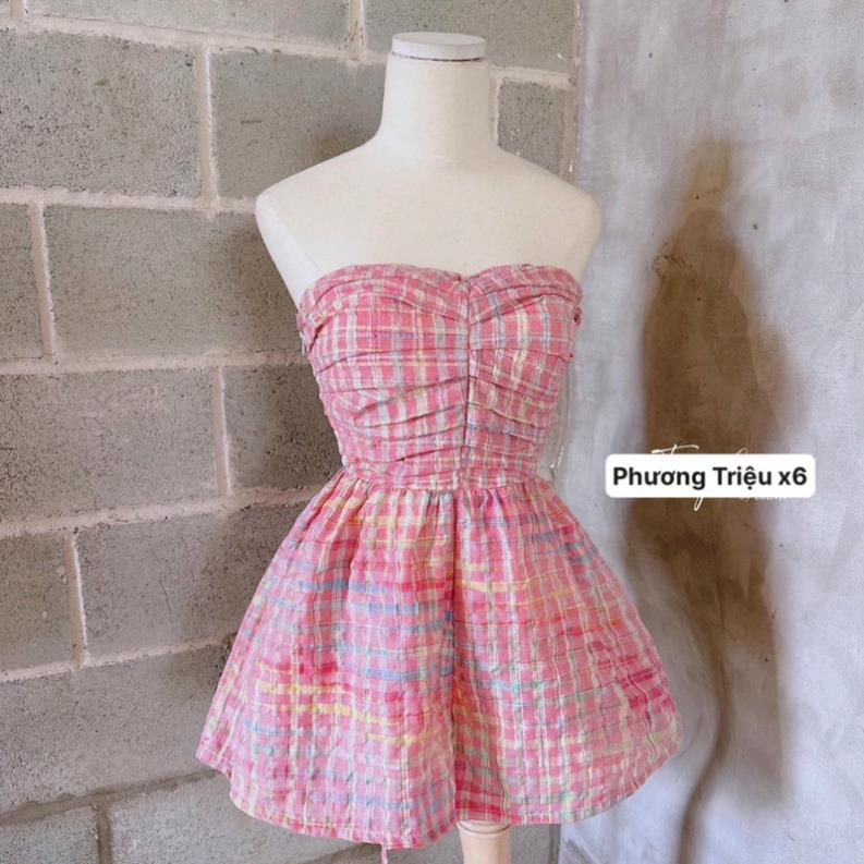 Set bộ babydoll hồng tiểu thư, set váy hồng công chúa cánh tiên