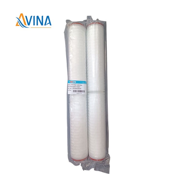 Lõi xác khuẩn bọc nhựa 20 inch, lõi giấy xếp lọc vi sinh siêu nhỏ