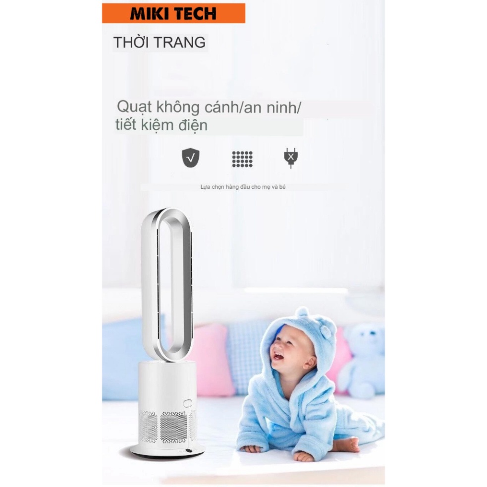 Máy lọc không khí MIKI Purifier LP2 tích hợp quạt không cánh 10 cấp độ, khử khuẩn Plasma, lõi lọc HEPA H13 . | BigBuy360 - bigbuy360.vn