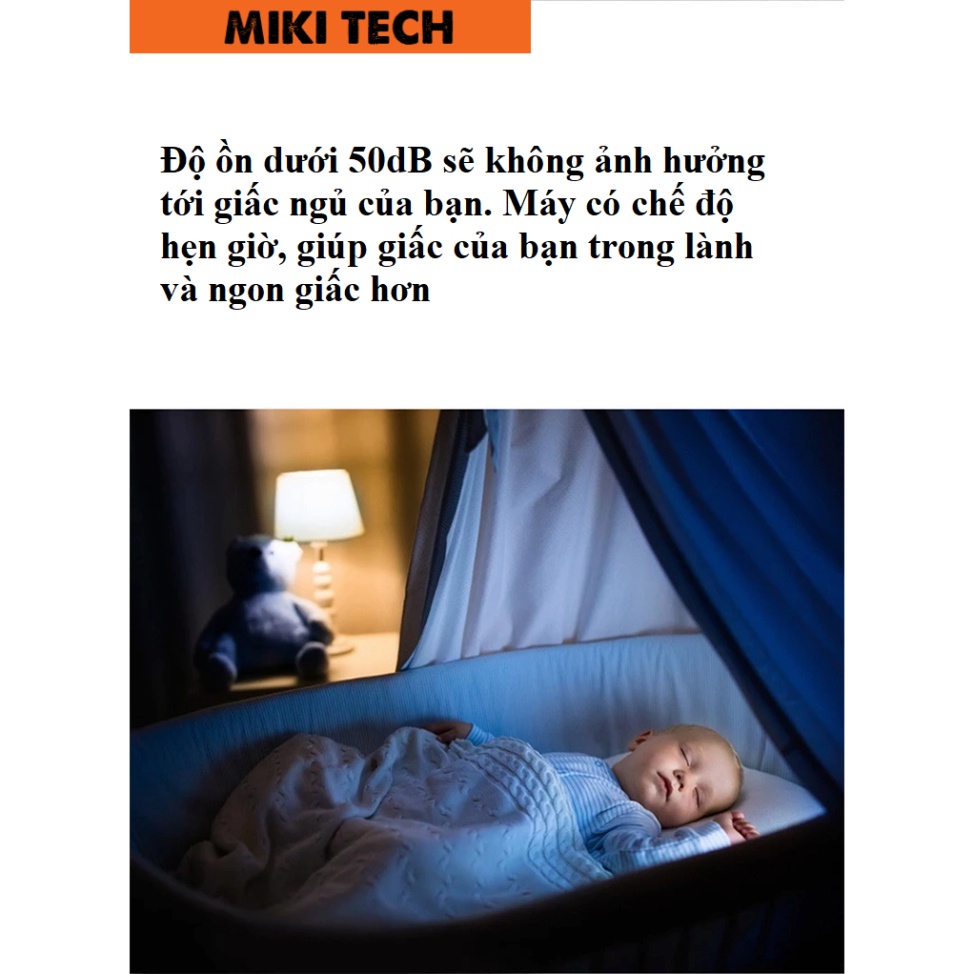 Máy lọc không khí MIKI Purifier LP2 tích hợp quạt không cánh 10 cấp độ, khử khuẩn Plasma, lõi lọc HEPA H13 . | BigBuy360 - bigbuy360.vn