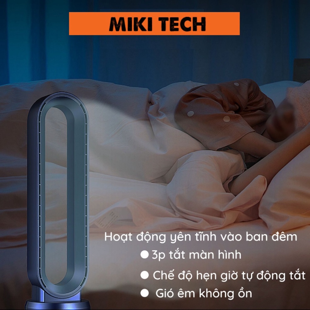 Máy lọc không khí bằng ion tích hợp quạt không cánh MIKI Ion Purifier IP1 tạo ion âm . | BigBuy360 - bigbuy360.vn