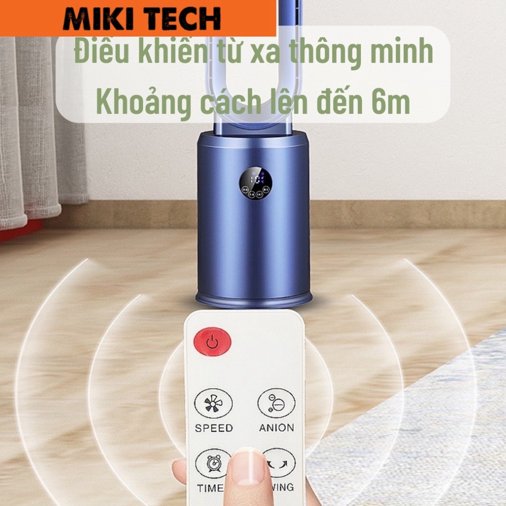Máy lọc không khí bằng ion tích hợp quạt không cánh MIKI Ion Purifier IP1 tạo ion âm . | BigBuy360 - bigbuy360.vn