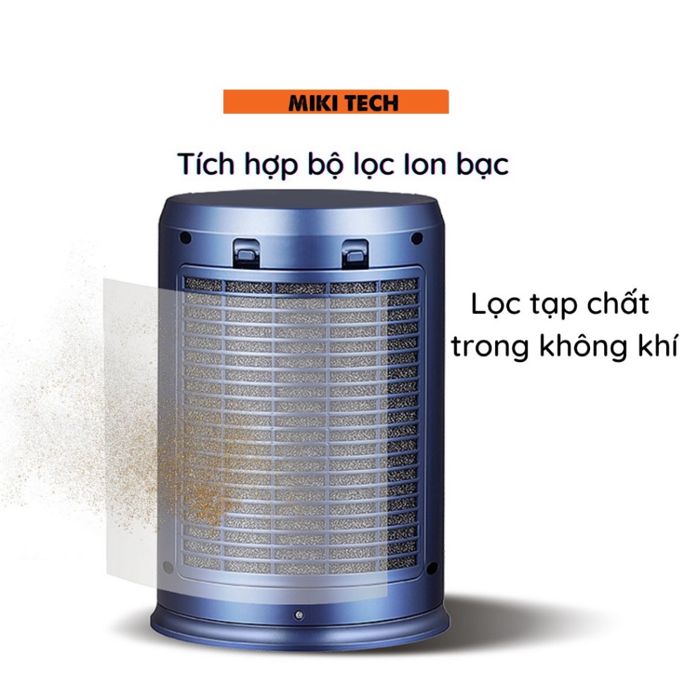 Máy lọc không khí bằng ion tích hợp quạt không cánh MIKI Ion Purifier IP1 tạo ion âm . | BigBuy360 - bigbuy360.vn
