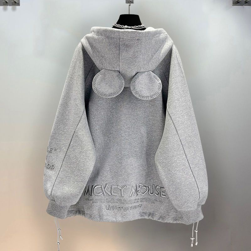 Áo Khoác Cardigan Có Dây Kéo Dáng Rộng Phong Cách Mới 2023