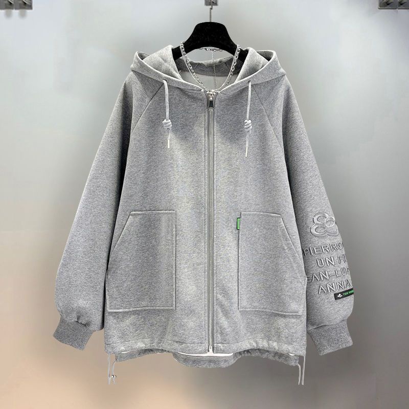 Áo Khoác Cardigan Có Dây Kéo Dáng Rộng Phong Cách Mới 2023