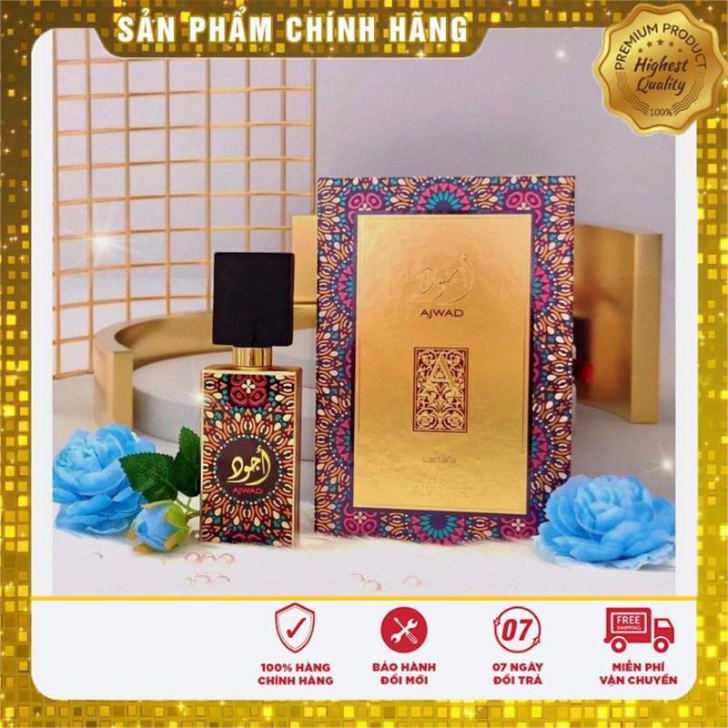 - Nước Hoa nội địa Dubai Ajwad -60ml- NGỌT NGÀO, SANG TRỌNG, QUYẾN RŨ, NỮ TÍNH, LƯU HƯƠNG CỰC KỲ LÂU