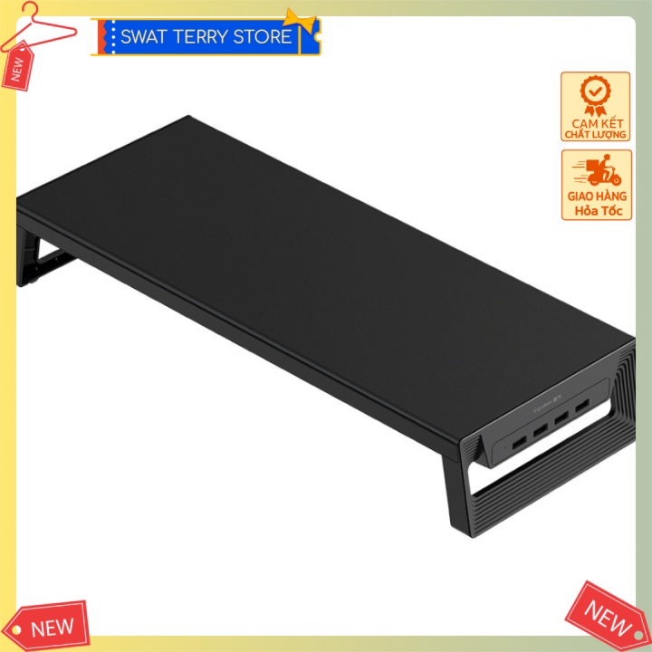 VAYDEER Đế Màn Hình Laptop 4 Cổng USB 3.0 Hỗ Trợ Truyền Dữ Liệu Và Sạc