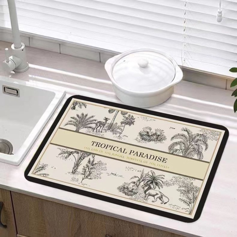 Tấm lót bàn ăn bằng Cao Su mềm dẻo cách nhiệt phong cách phương Tây