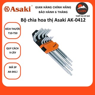 Bộ chìa lục giác asaki ak-0412