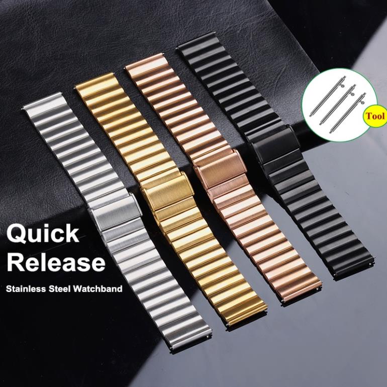 DÂY THÉP TẤM CHỐT THÔNG MINH 20mm 22mm CHO ĐỒNG HỒ THÔNG MINH Huawei Watch GT / Amazfit / Samsung Galaxy