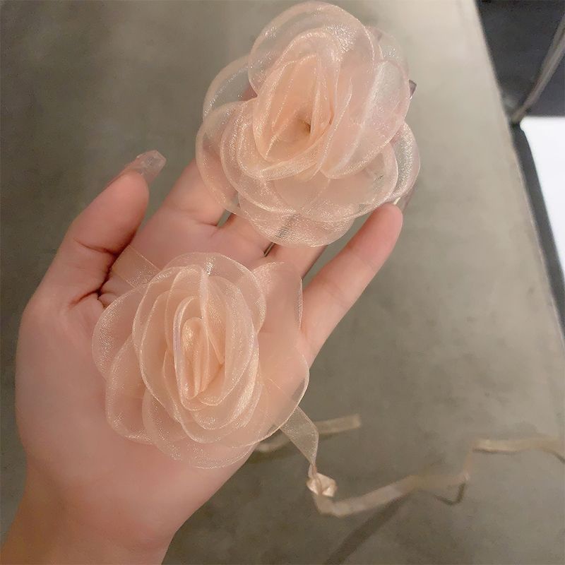 Dây Chuyền / Vòng Cổ / Vòng Tay Họa Tiết Hoa Trà Nhỏ Phong Cách Pháp Cổ Điển Thời Trang Cho Nữ