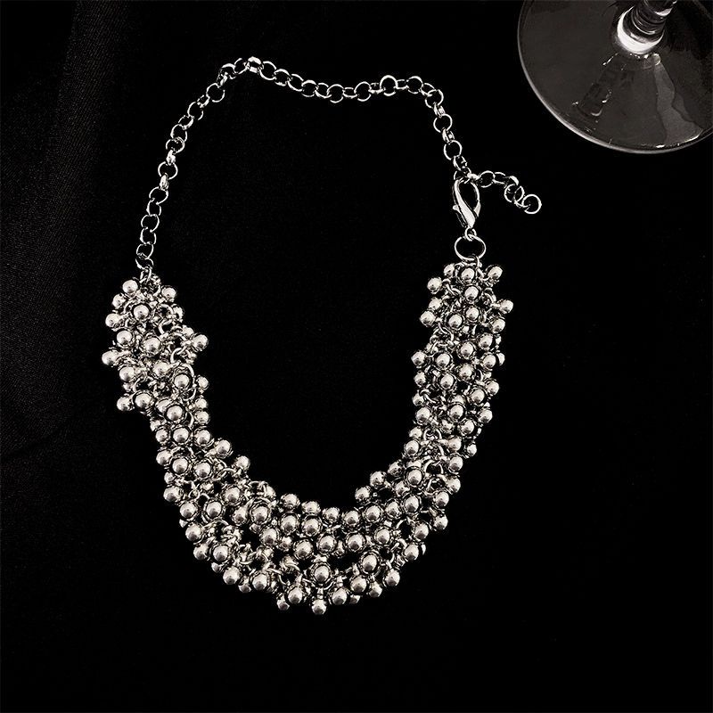 Vòng cổ Mặt Quả Cầu Kim Loại Phong Cách Âu Mỹ Cho Nữ