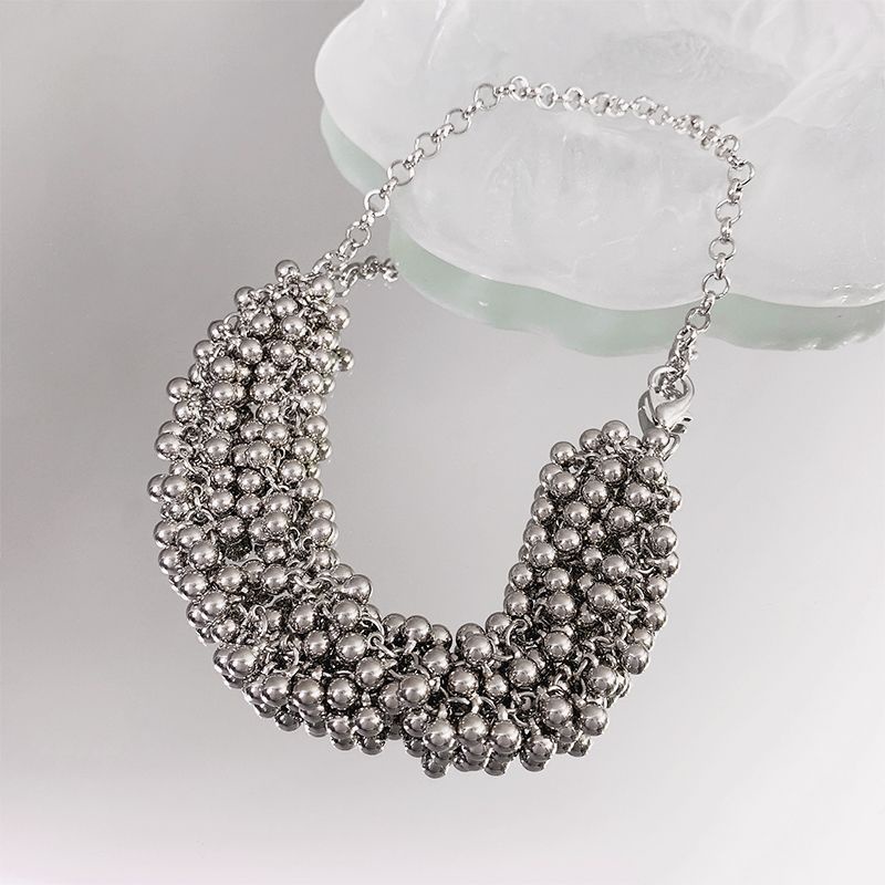 Vòng cổ Mặt Quả Cầu Kim Loại Phong Cách Âu Mỹ Cho Nữ