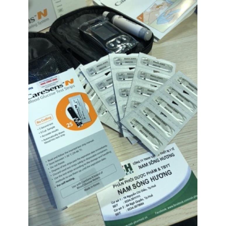 ❤️[DATE MỚI] HỘP 50 QUE, Que test Thử Đường Huyết CareSens N,QUE TEST THỬ TIỂU ĐƯỜNG CARESENS N + KIM LẤY CHÍCH MÁU TRÒN
