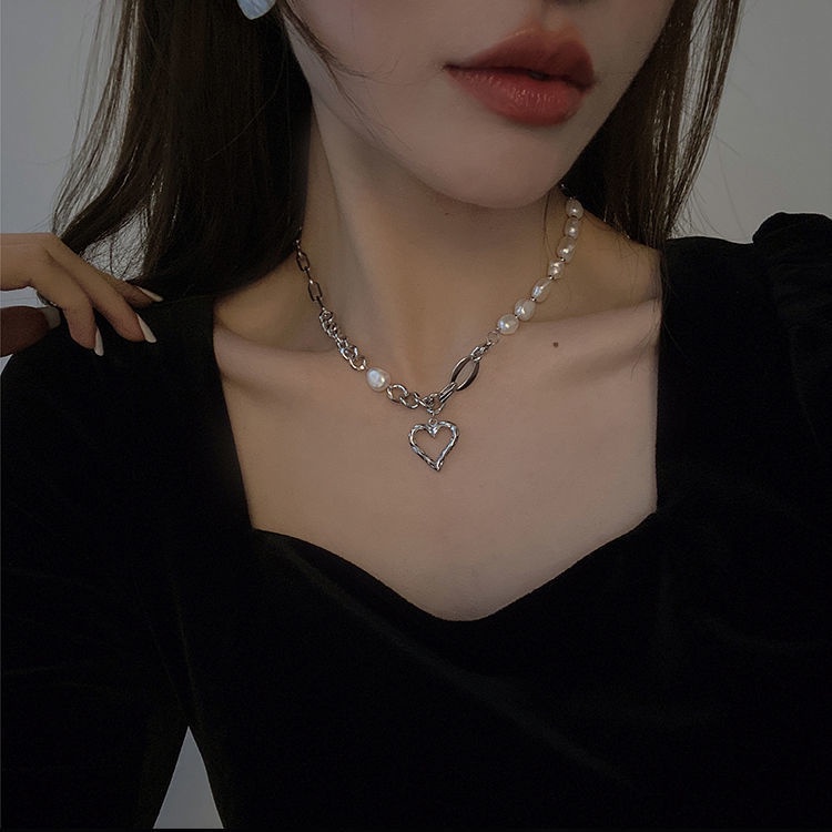 Vòng cổ Ngọc Trai Phong Cách baroque Hàn Quốc Kiểu Mới 2022 Cho Nữ