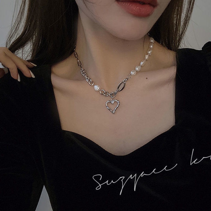 Vòng cổ Ngọc Trai Phong Cách baroque Hàn Quốc Kiểu Mới 2022 Cho Nữ