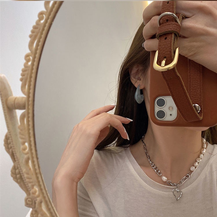 Vòng cổ Ngọc Trai Phong Cách baroque Hàn Quốc Kiểu Mới 2022 Cho Nữ