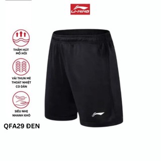 Quần cầu lông Lining QS29 đen chuyên nghiệp mới nhất sử dụng tập luyện và thi đấu cầu lông FAVAHI SPORT 22 FAVAHI SPORT