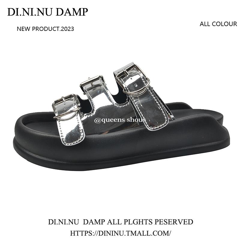 Dép Quai Ngang Đế Dày Thời Trang Mùa Hè 2023 Phong Cách Mới Cho Nữ