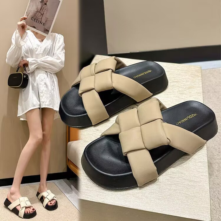 Dép lê nữ nền dày kiểu dáng thời trang mới